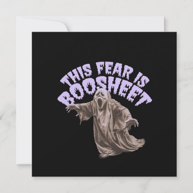 Convites Este Medo É A Folha De Dia de as Bruxas engraçado  (Frente)