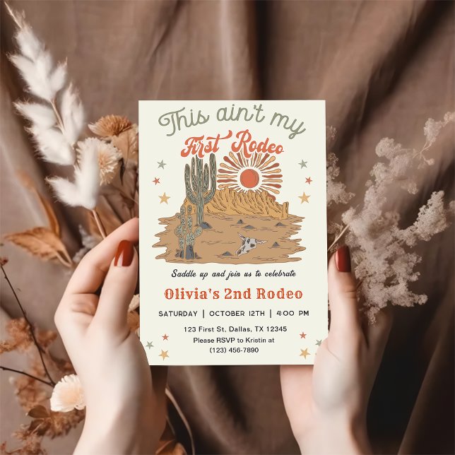 Convites Este não é o meu primeiro aniversário de 2 ruas (Criador carregado)