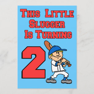 Convites Este Pequeno Tampão Está Virando 2 Tema De Baseb