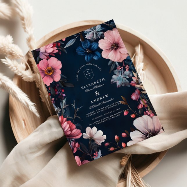 Convites Estética de Casamento Gótico Vintage (Criador carregado)