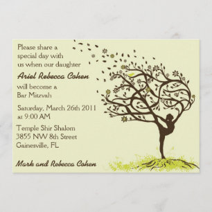 Convites Esticando meu bar Mitzvah dos membros