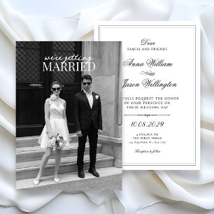 Convites Estilista Casamento fotográfico minimalista modern