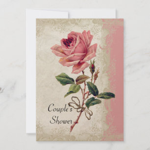 Convites Estilo Barroco Vintage Rosa