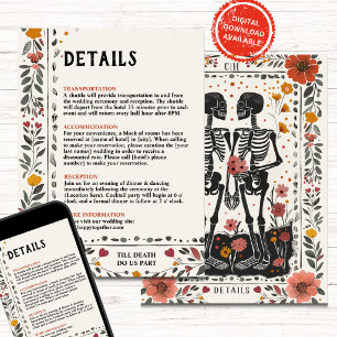 Convites Estilo Boho Letterpress Esqueleto Tarot Detalhes