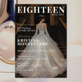 Convites Estilo clássico da revista 18º aniversário