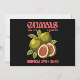 Convites Estilo de Arte Gráfica Comercial da Fruta de Guava