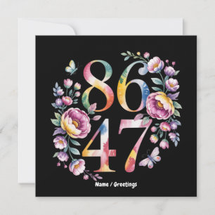 Convites Estilo de Boho Floral Sutil 8647 Um Protesto Pacíf
