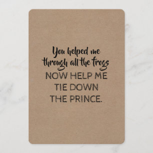 Convites Estilo de conto de fadas Engraçado Você será minha