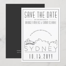 Convites Estilo de Decoração de Casamento de Sydney na Linh
