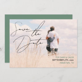 Convites Estilo de Manuscrito De Chic Casual Salvar A Data