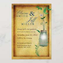 Estilo de País Mason Jar com talento