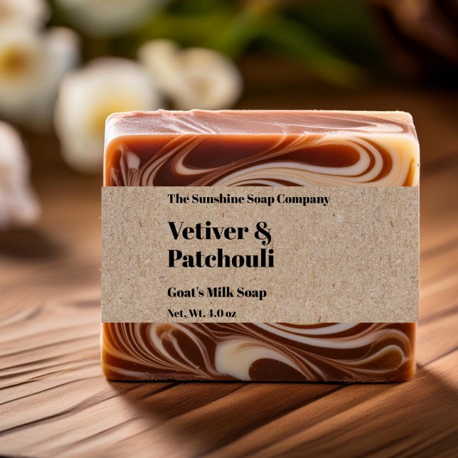 Convites Estilo de Papel Kraft Moderno Belém de Sabão Banda (Criador carregado)