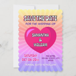 Convites Estilo de revista em quadrinhos personalizado salv