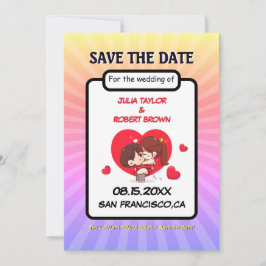 Convites Estilo de revista em quadrinhos personalizado salv