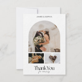 Convites Estilo de Roteiro Amor Coração Casamento Obrigado 