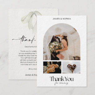 Convites Estilo de Roteiro Amor Coração Casamento Obrigado 