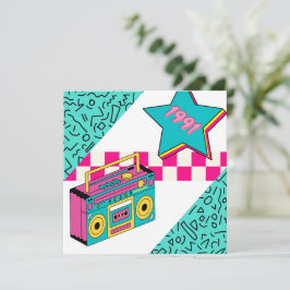 Convites Estilo de Vintage Estéreo 1991