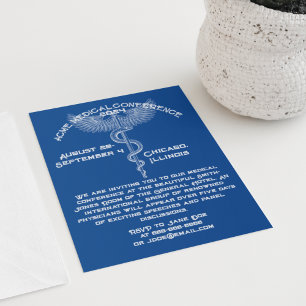 Convites Estilo de Vintagem da Conferência Médica