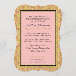 Convites Estilo Gatsby do Excelente Glam de aniversário de