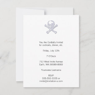 Convites Estilo Letterpress Jolly Roger