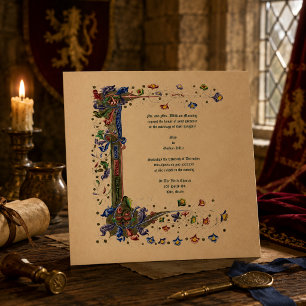 Convites Estilo Medieval da Era Vitoriana