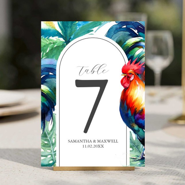 Convites Estilo Ocidental da Chave de Chave de Cores de Águ (Printable table number cards for destination wedding day of stationery art by Victoria Grigaliunas)