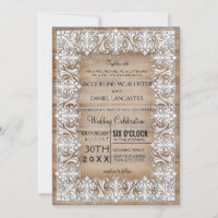 Estilo Rustic Country Barn Lace n Wood Weding
