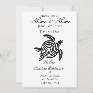 Convites Estilo Tribal Turtle Thunder_Cove 