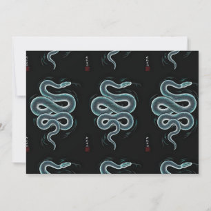 Convites estilo ukiyo e cobra art