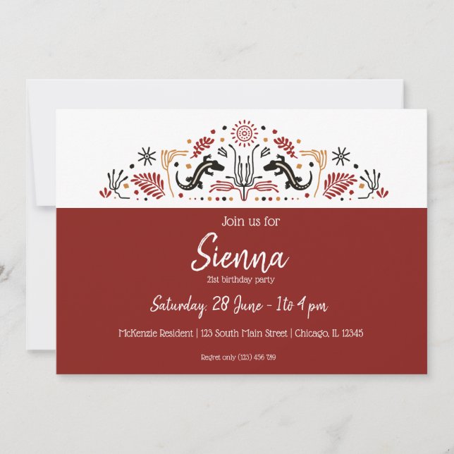 Convites Estilos Africanos (Frente)