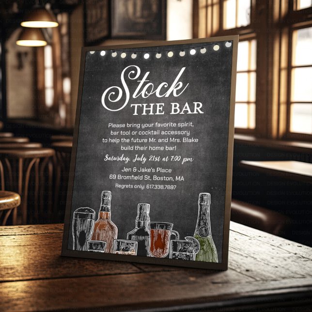 Convites Estoque o Chá de código dos Casais do Bar (Criador carregado)