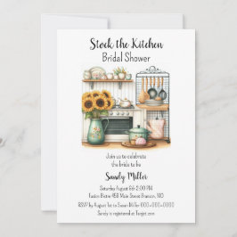 Convites Estoque O Chá de panela Da Cozinha