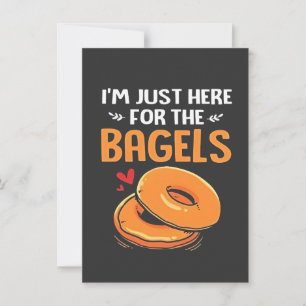 Convites Estou Aqui Apenas pelos Bagels Comida Judaica