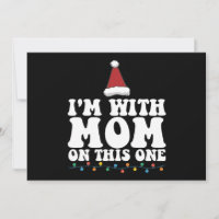 Estou com a mãe nesta festa de Natal