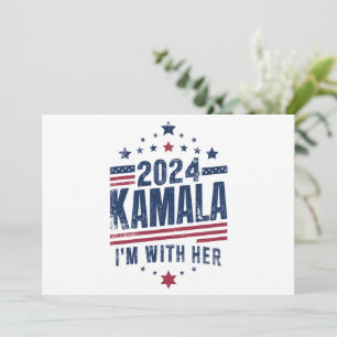 Convites Estou com o seu voto em Kamala em 2024 Kamala-Harr