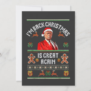 Convites Estou de volta, o Natal é Excelente de novo a elei
