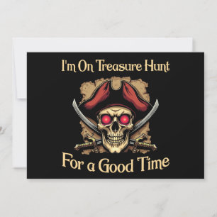 Convites Estou em Treasure Hunt por um bom tempo Piratas En