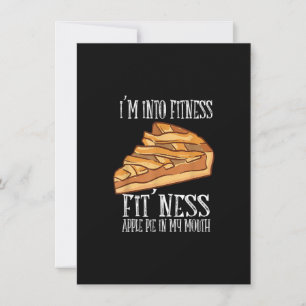 Convites Estou na Moda Fitness Torta de Maçã Fit' Ness na M