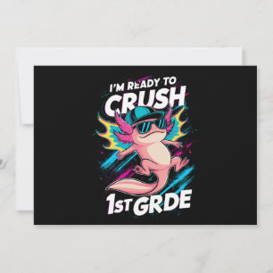 Convites Estou Pronto para Detonar na 1ª Série Axolote Volt