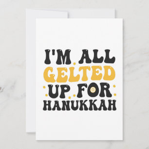 Convites Estou todo presenteado para o Hanukkah Piada Chanu