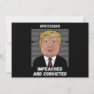 Convites Estou votando no réu condenado pró Trump 2024