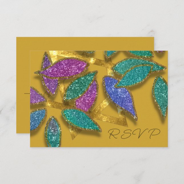 Convites Estrela Azul de Suplente Verde Roxo da Literatura  (Frente/Verso)