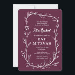 Convites Estrela Botânica Delicada de David Bar Bat Mitzvah<br><div class="desc">Cartão perfeito para anunciar um morcego mitzvah, bar mitzvah ou outra celebração judaica! A mão desenhou uma delicada arte de trama de folha para você! TOTALMENTE PERSONALIZÁVEL! Clique em "Personalizar" acima para editar o texto. Clique em "editar usando a ferramenta design" para ajustar as fontes, cores e posicionamentos e para...</div>