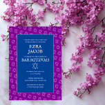 Convites Estrela Colorida do Bar de Bat Personalizado de Da<br><div class="desc">Cartão perfeito para anunciar um bar mitzvah, bat mitzvah ou outra celebração judaica! Mão fez arte para você! TOTALMENTE PERSONALIZÁVEL! Edite as cores! Clique em "Personalizar" acima para editar o texto. Clique em "editar usando a ferramenta design" para ajustar as fontes, as cores e os posicionamentos e para excluir o...</div>