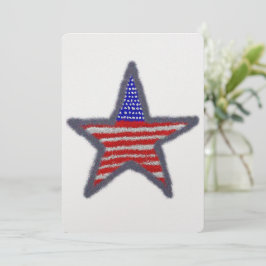Convites estrela da bandeira americana