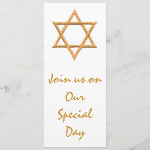 Convites Estrela de David Casamento Judaico