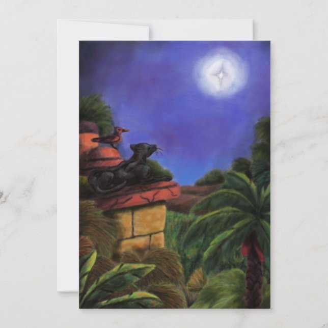 Convites estrela de natal do templo da selva do pântano (Frente)