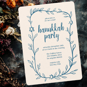 Convites Estrela Delicada do Partido Hanukkah