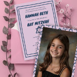 Convites Estrela do Bar do David Custom Photo B'nai Bat Mit<br><div class="desc">Cartão perfeito para anunciar um bar mitzvah, bat mitzvah ou outra celebração judaica! Mão fez arte para você! TOTALMENTE PERSONALIZÁVEL! Clique em "Personalizar" acima para editar o texto e adicionar sua própria foto ao verso. Clique em "editar usando a ferramenta design" para ajustar as fontes, as cores e os posicionamentos...</div>