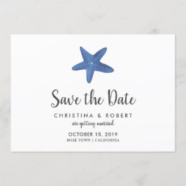 Convites Estrela-do-mar | Casamento no Oceano Salvar a Data
